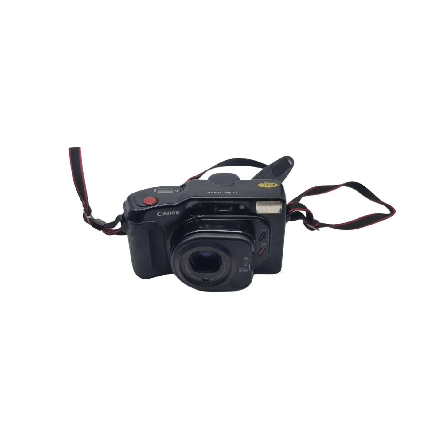 Canon Top Twin Black Film Camera with Strap and Case  (WR)