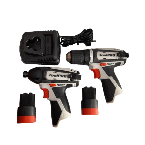 ToolPRO 12V Drill & Impact Driver Kit 2.0Ah In The Box (LN)