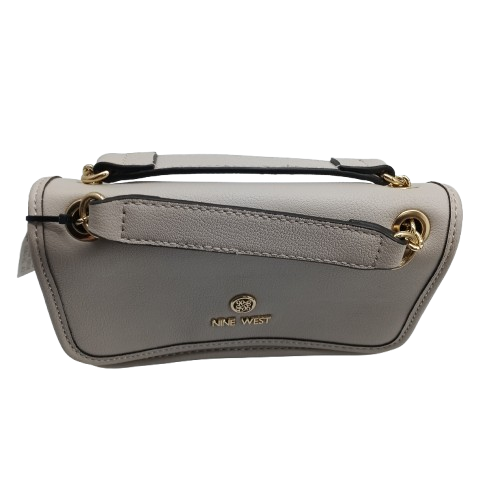 Ladies Nine West Saoirse Mini Convertible Crossbody Flap, Cement, Excellent USED Condition (CP 1383492)