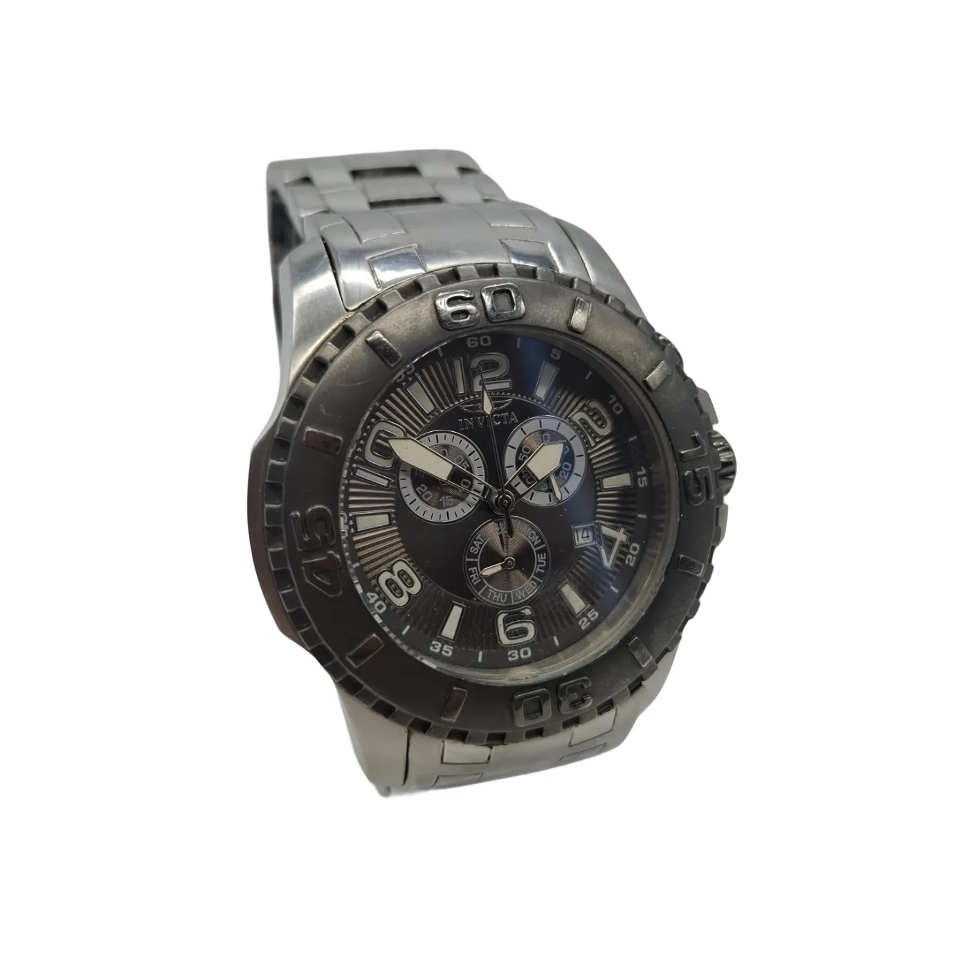 Invicta Pro Diver 17394 Men’s Silver Chronograph Watch (WR 1412441)