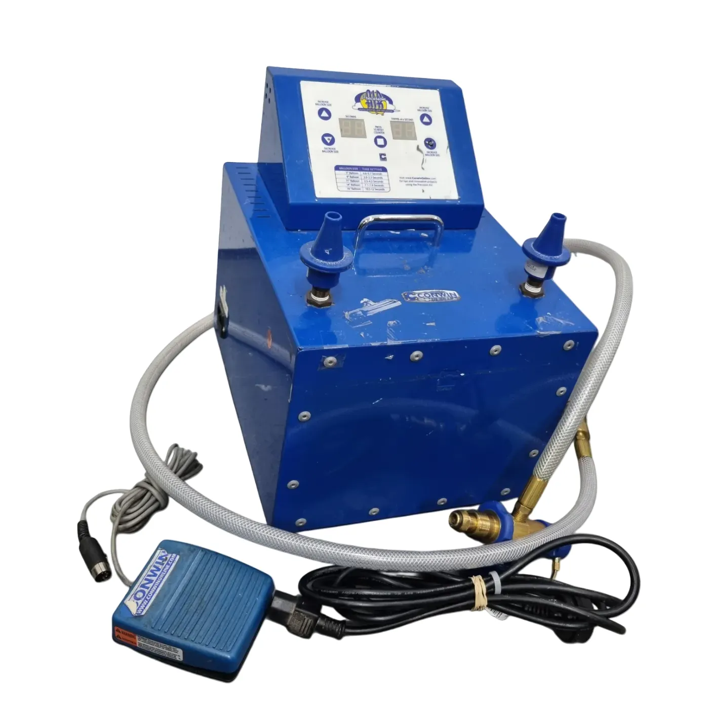 Precision Air Air Inflator for Balloons + Hose + Pedal + Power Cord (WR)