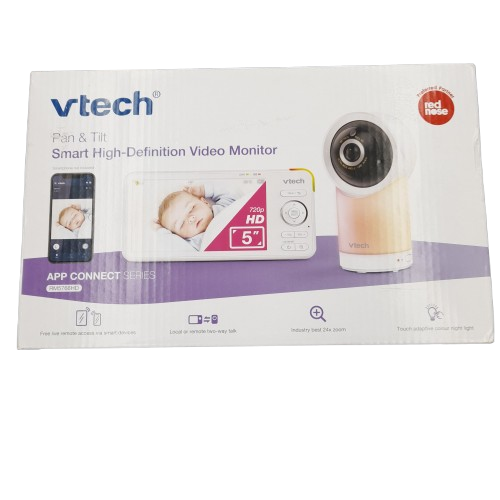 VTech RM5766HD Smart Wi-Fi Pan And Tilt Baby Monitor Purple (LN)
