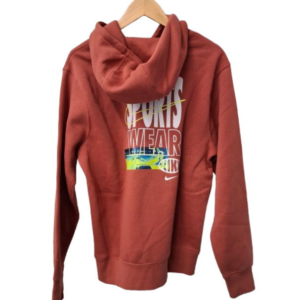 Nike Sportswear Club Pullover Hoodie Terracotta Men M IB7562-691 (JN)