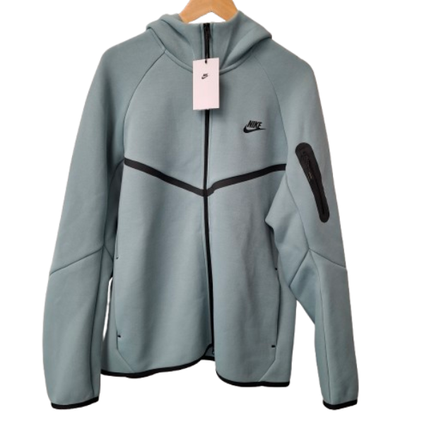 Nike Tech Fleece Full Zip Windrunner Hoodie Men L Cannon Black HV0949-017 (JN)