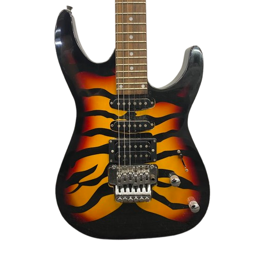 Replica Bad Axe Tiger Stripe Electric Guitar.