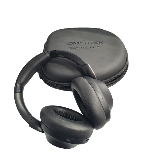 Sonictrek QuietMix II Active Noise Cancelling Headphones Black (MR)