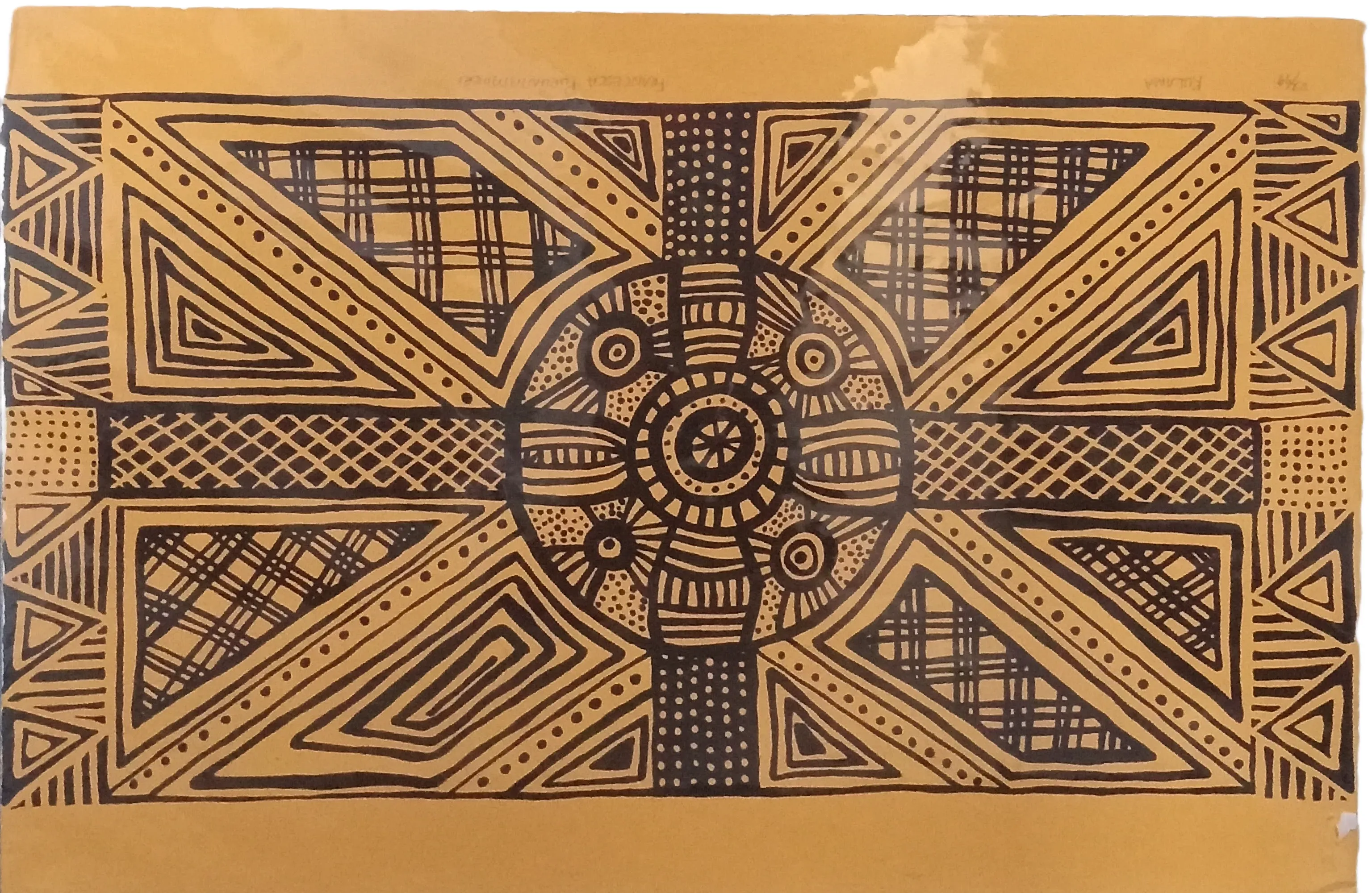Francesca Puruntatameri Artwork Piece – Kulama (Yam) With Statement Of Authenticity
