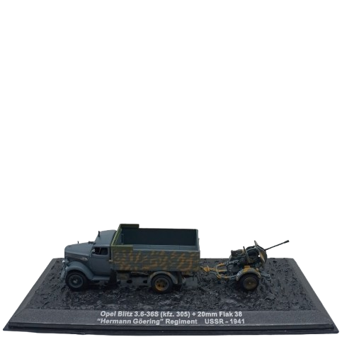 Combat Tanks Collection Opel Blitz Brown Model With Magazine And Case (CP)