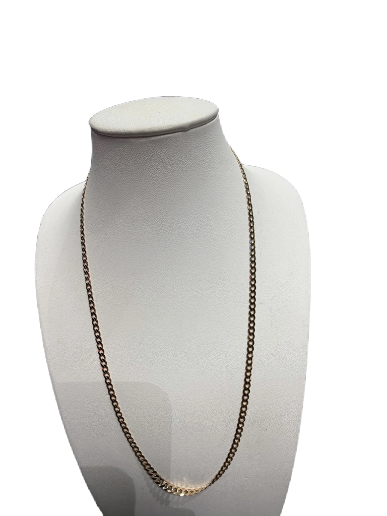 Ladies 9ct Yellow Gold Curb Necklace 6.0g (1428060) (MR)