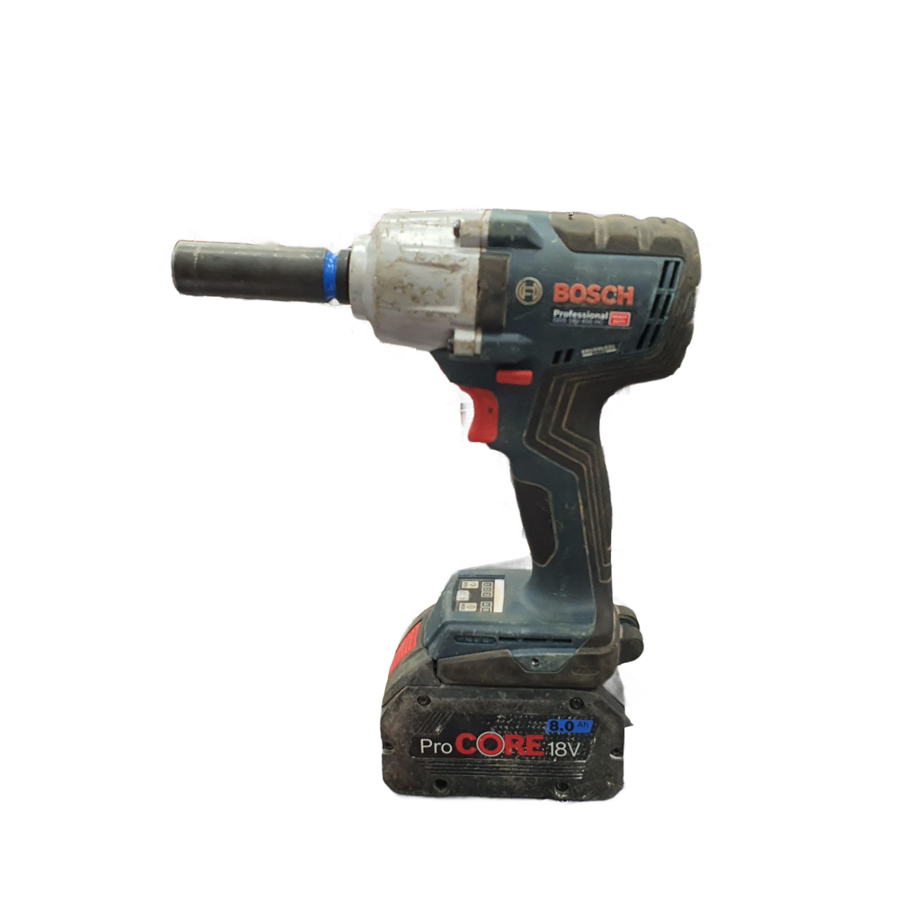 BOSCH GDS 18V-450 HC Cordless Impact Wrench with 8.0Ah Battery and KINCROME Attachment  (MR1404708)
