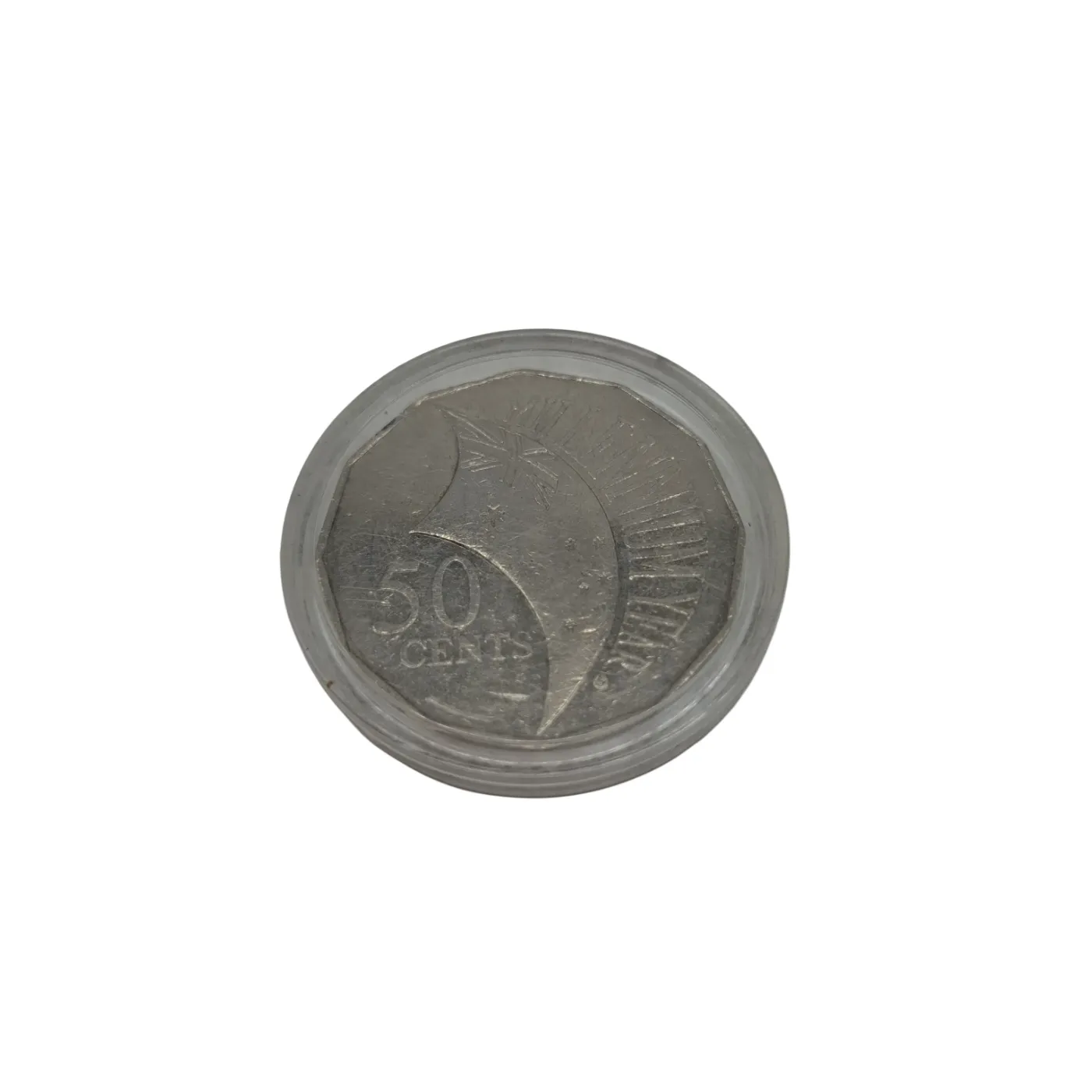 Australian 2000 Millennium Year Incused Flag 50 Cent Coin (WR 1377719)