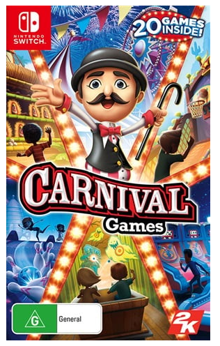 Carnival Games Nintendo Switch Game In Case With Manual (CP)
