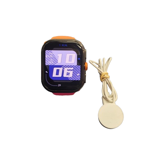 Aiwa Smartwatch AWKW283A Pink And Orange Straps, With Charger, Very Good USED Condition (MR 1432269)