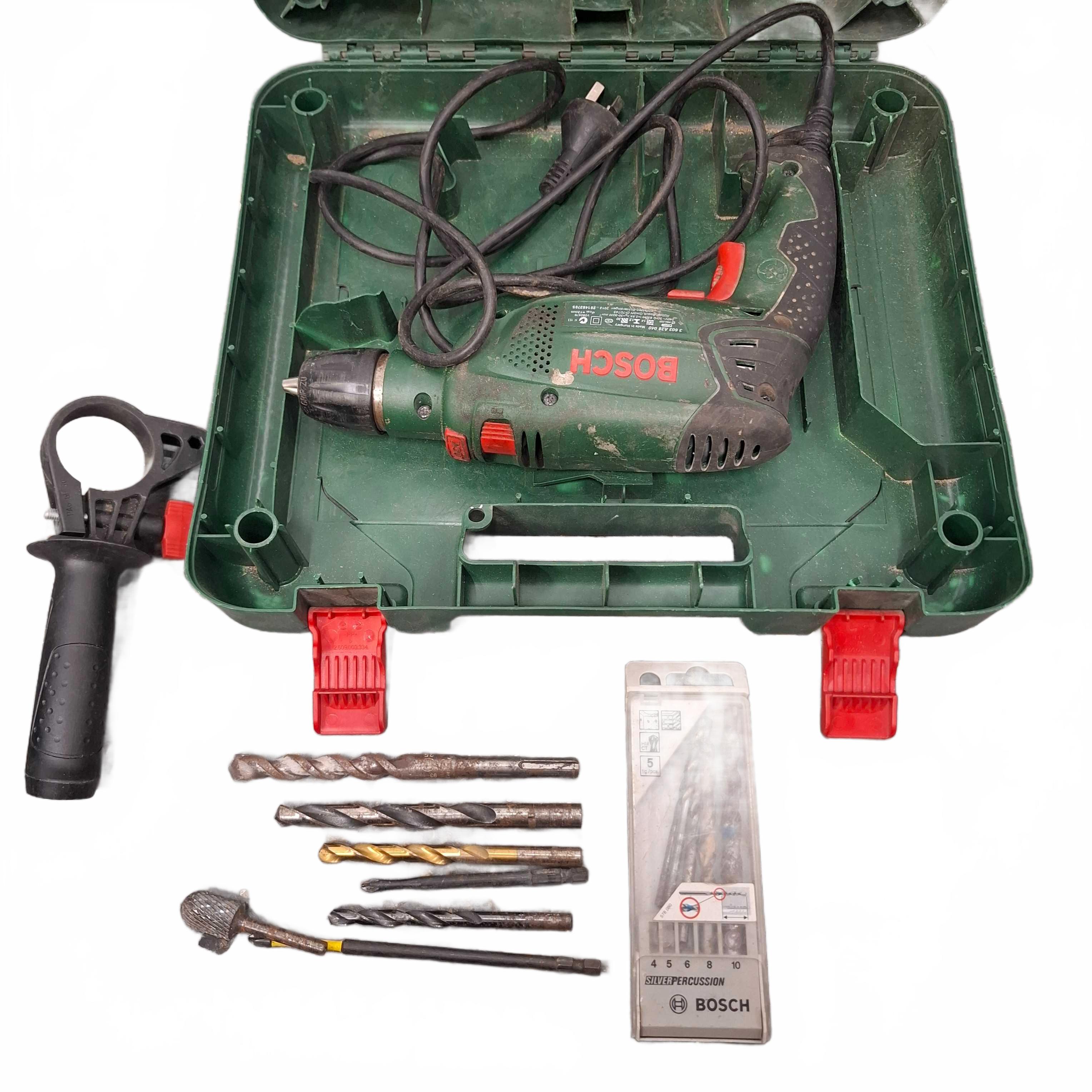 Bosch PSB 650 RE Corded Hammer Drill Green With Case And Bits (WR 1425726)