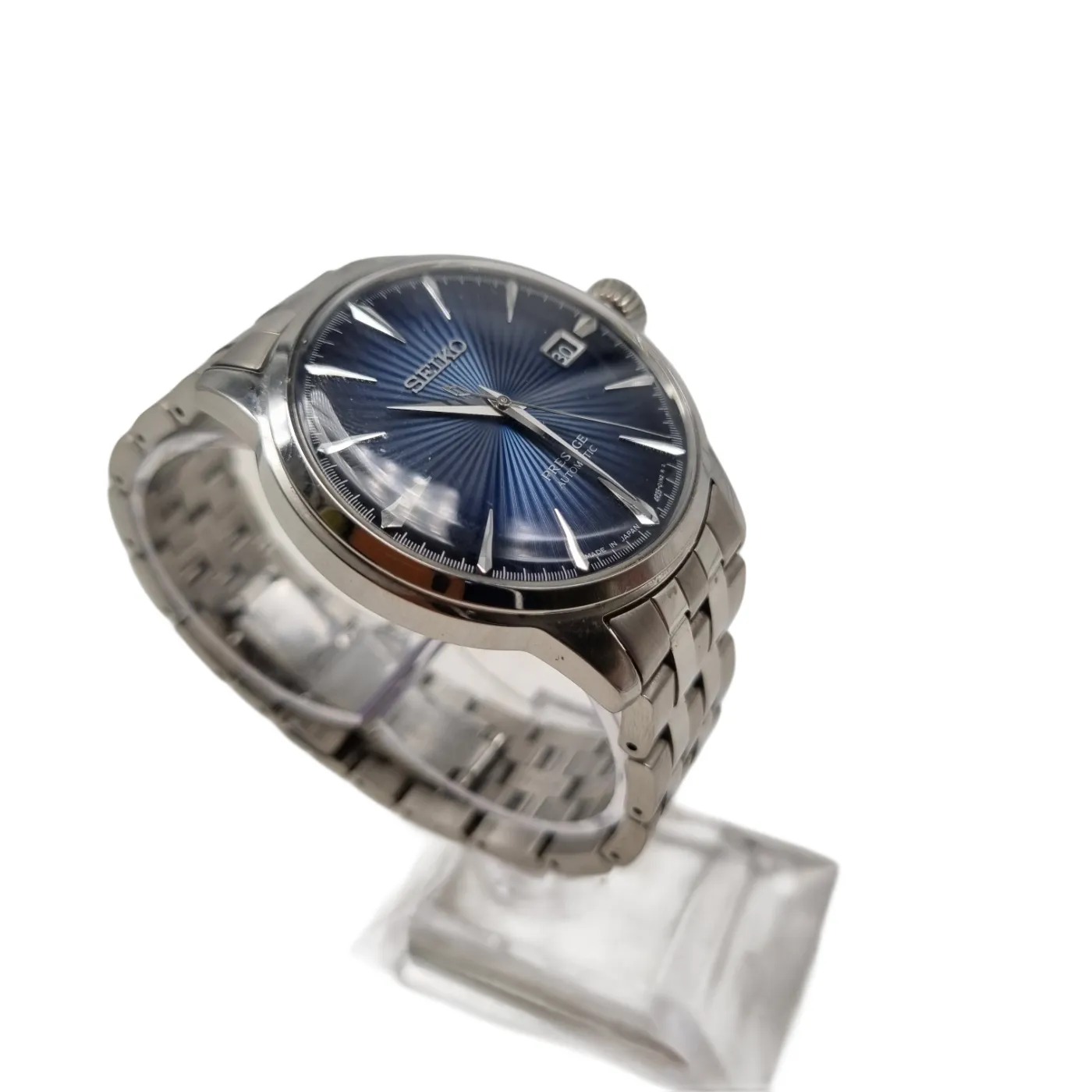 Seiko Presage Cocktail Time SRPB41J1 Men’s Automatic Watch with Blue Dial With Box and Spare Links (WR1405250)