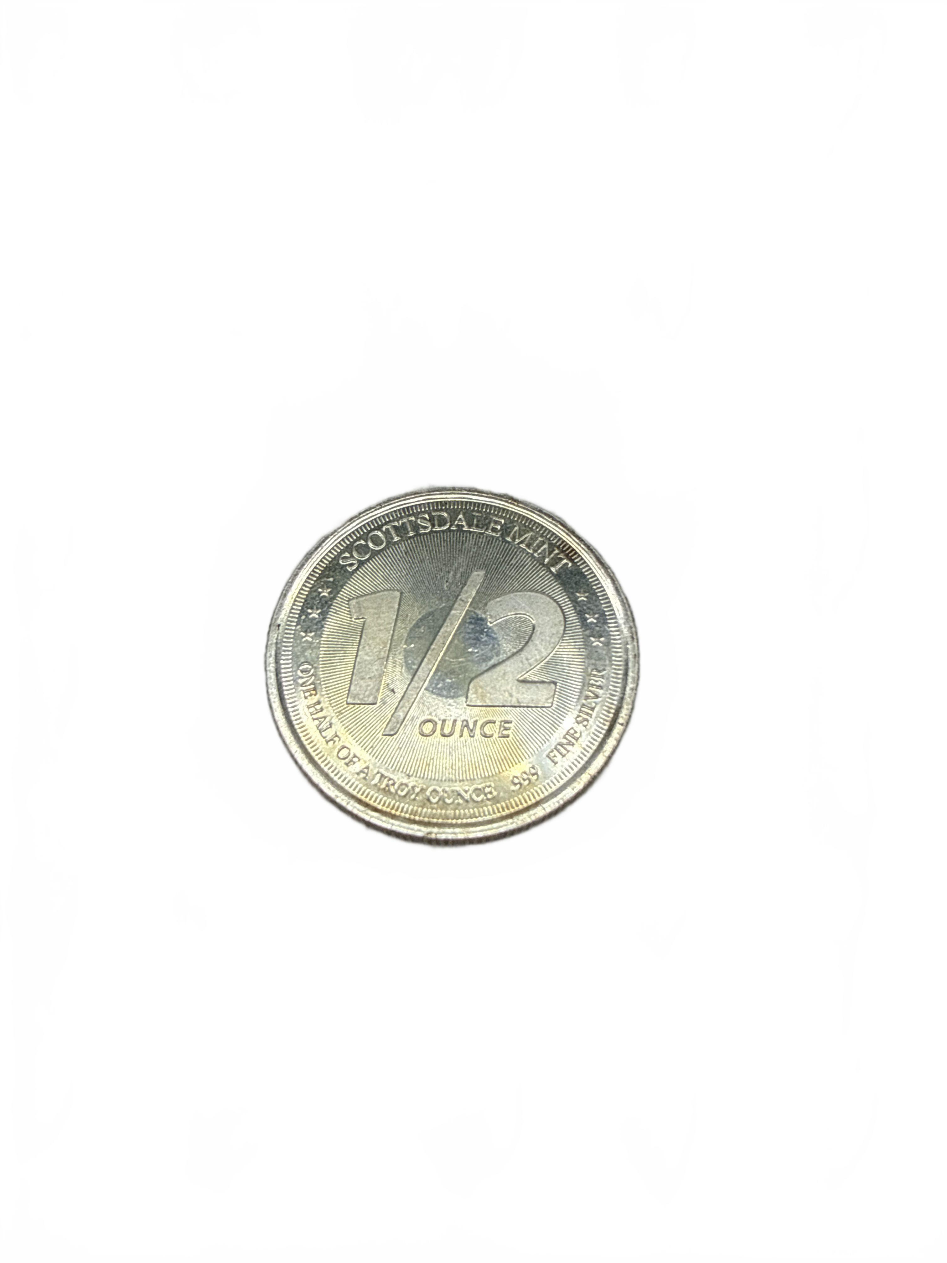 Scottsdale Mint .999 Fine Silver Coin 1/2 Ounce  (WR 1426087)