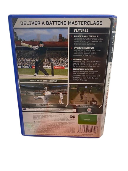 PlayStation 2 Ps2 Cricket 07 Game (NG)