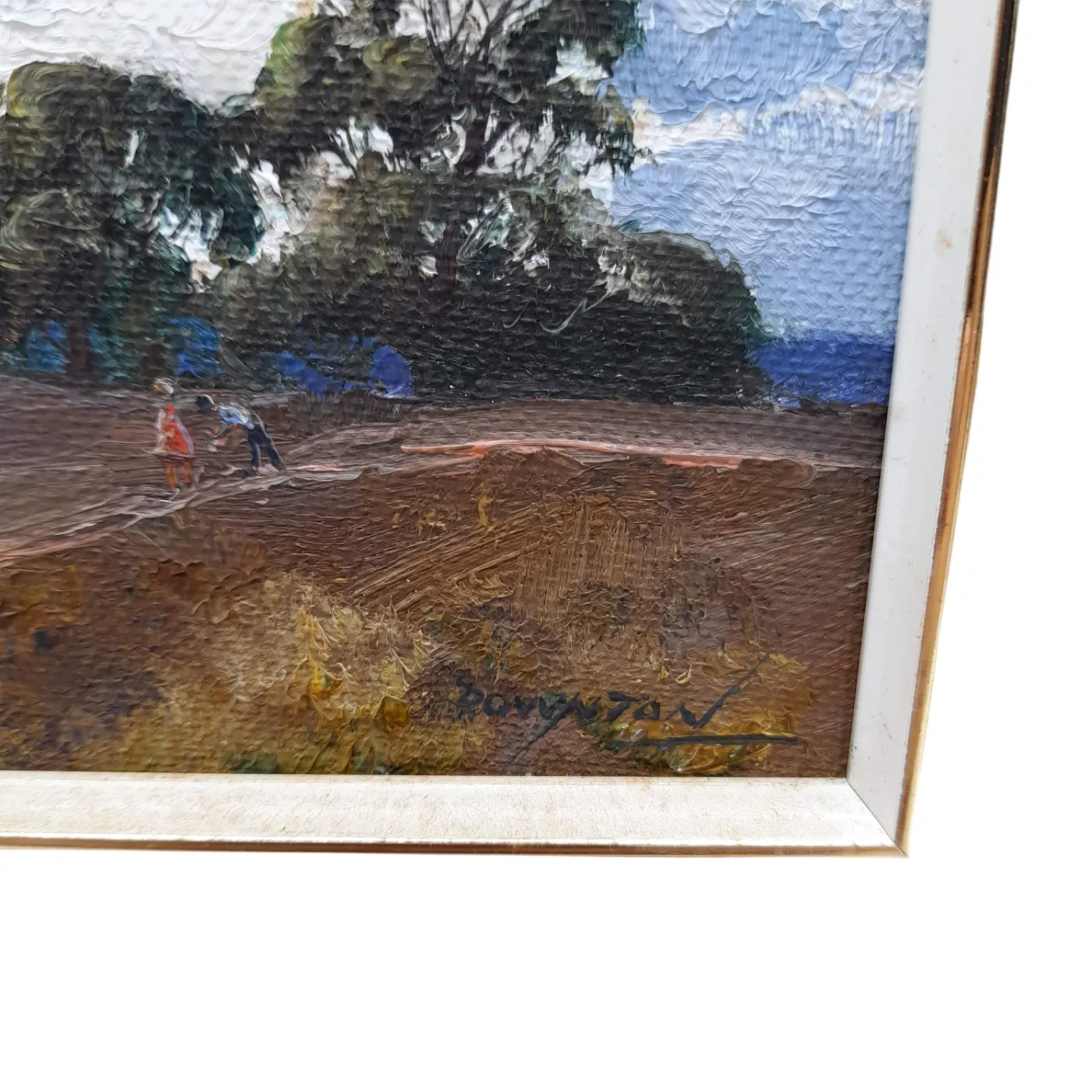 John C Downtown 9×5 Painting In Frame: Potato Fields – Robertson Area NSW (WL)