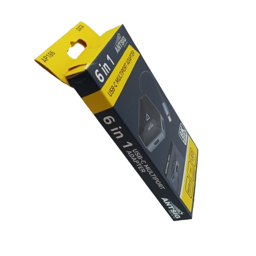 ANTSIG AP186 USB-C Multiport Adaptor, Black, Like New(WR)