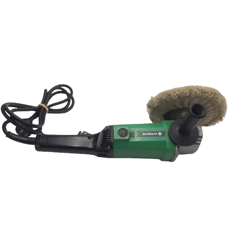 Hitachi Sander Polisher SAT-180 Green With Handle + Buffing Pad (NA)