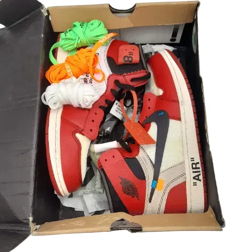 OFF-WHITE x Air Jordan 1 High OG Chicago In Box With Extra Laces