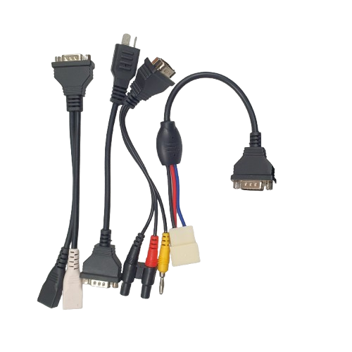 Launch Diagnostic Scanner X431 V+, With DS201 ODB Terminal (Damaged Edge), 14 Adaptors (Missing 4), 12 Patch Leads + Hard Case 2017-2018 Edition (MR 1386315)