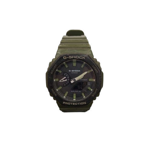 Casio G Shock protection GA2110SU Green Has A Scratched Face (WR)