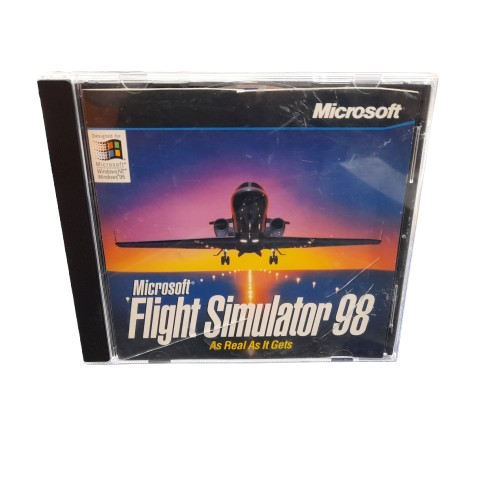 Vintage Microsoft Flight Simulator 98 PC Game Disc in Case (LN)