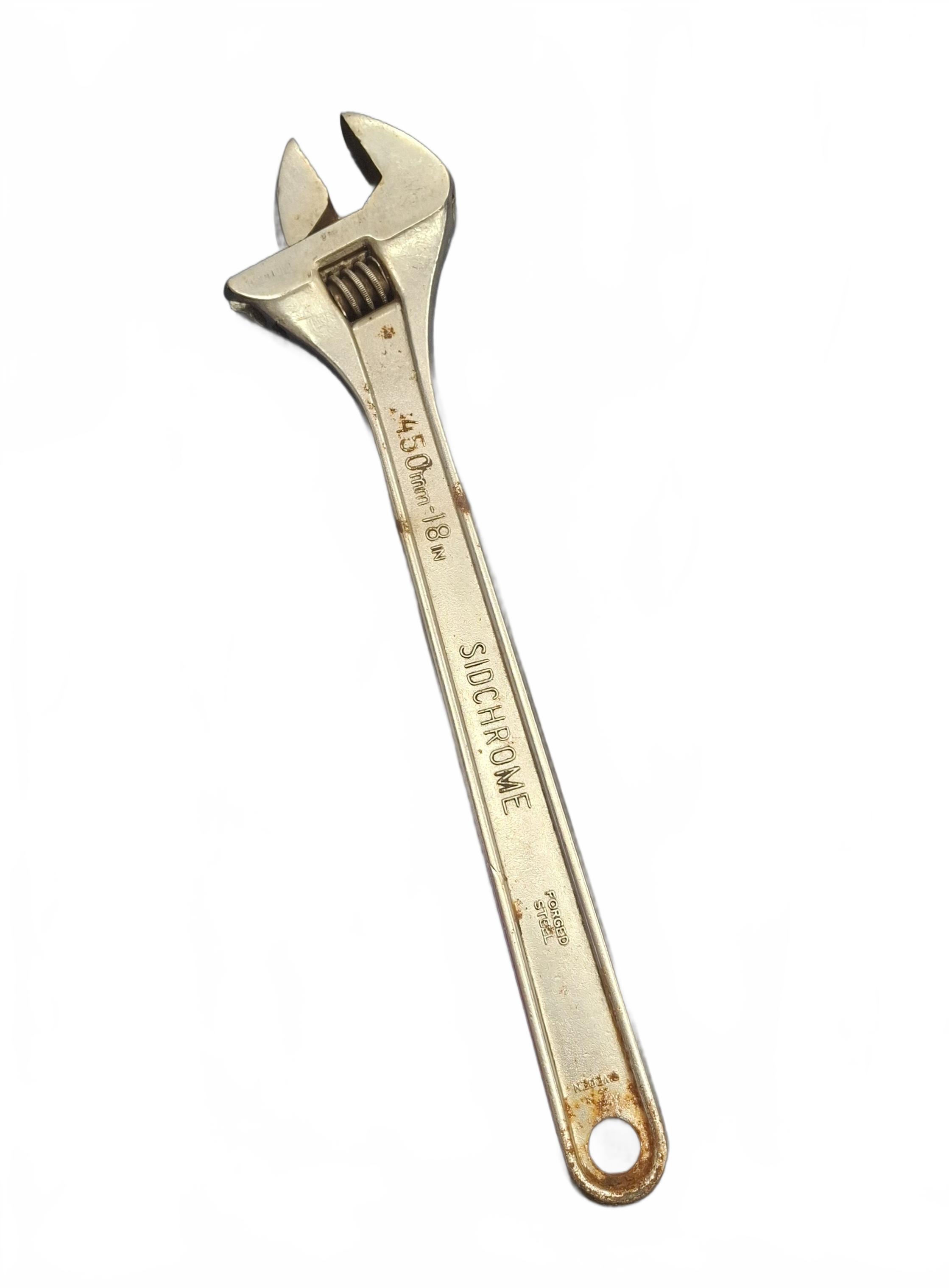 Sidchrome 450mm Premium Chrome Plated Adjustable Wrench SCMT25116 (JN)