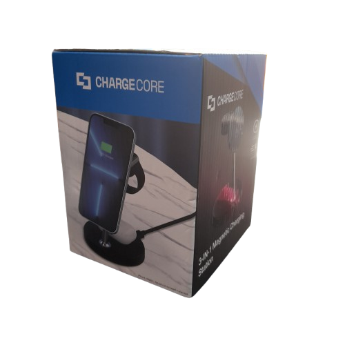 Laser 3-in-1 Wireless Charging Stand PW-3IN1BK-934 (MR)