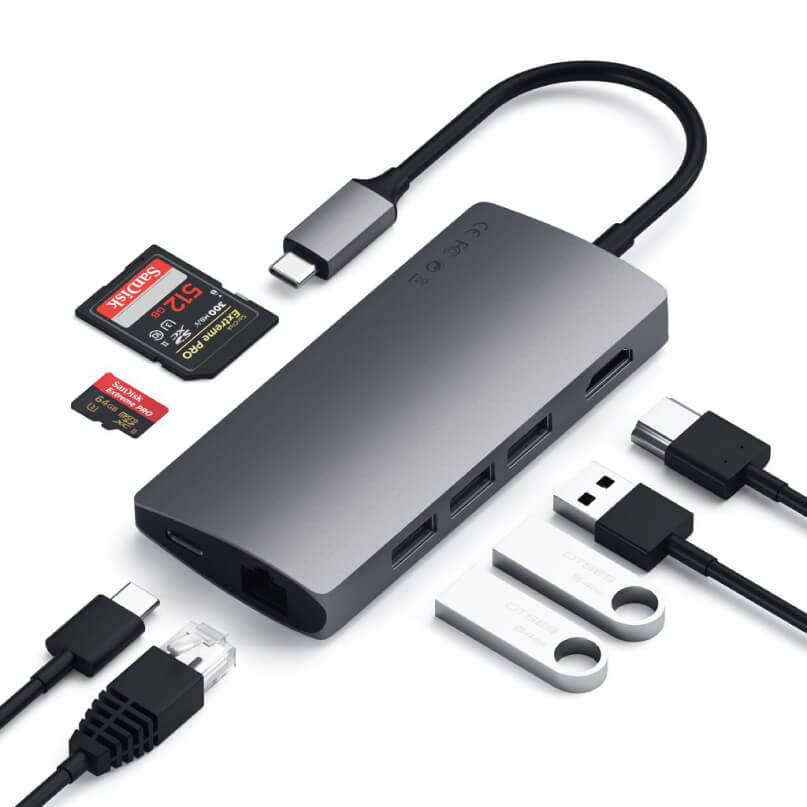 Satechi USB-C Multiport v2 With Accessories