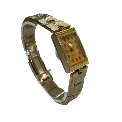 Ladies Cornavin Wind Up Watch – Brushed Gold Stainless Steel Band
