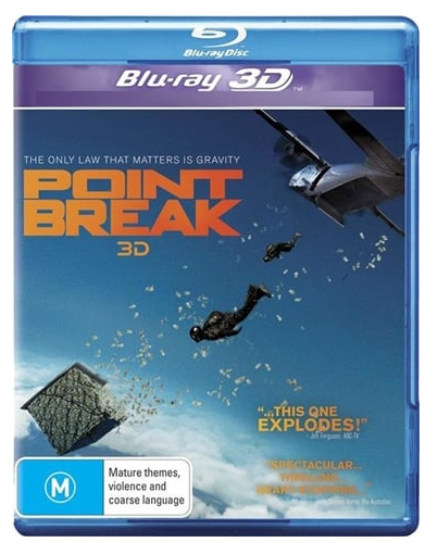 Point Break 3D Bluray – Very Good Condition in Case (LE)
