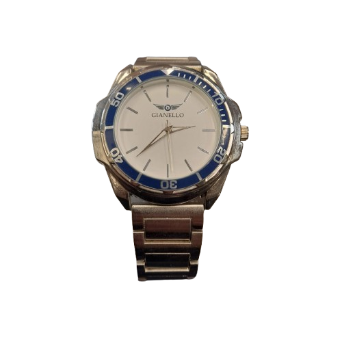 Gianello Men’s 45mm Silver Stainless Steel Diver Watch – GNL7772SS (GE 1348182)