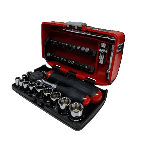 Facom R.360NANOPB 38Pce 1/4” Socket Bit Set with Ratchet Like New