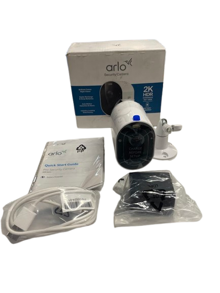 Arlo Security Camera 6th Gen 2K HDR 160 View White Battery Powered (NG)
