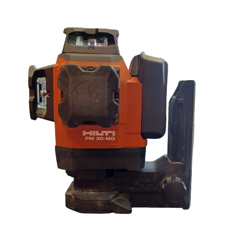 Hilti Laser Level PM 30-Mg With Charger “TB’ Written in Texta On Laser Level