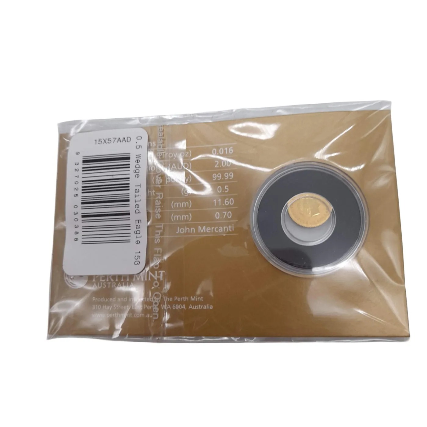 2015 Australian Wedge-Tailed Eagle 0.5g Gold Coin (WL 1408093)