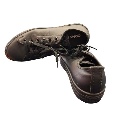 Converse Chuck Taylor All Star Leather Low Top Black Mono Size M 7 W 9 (1425289) (135253C)