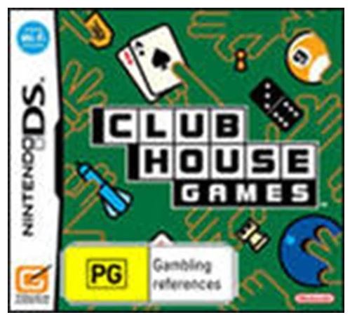 Nintendo DS Clubhouse Games, Good Condition, With Case + Manual