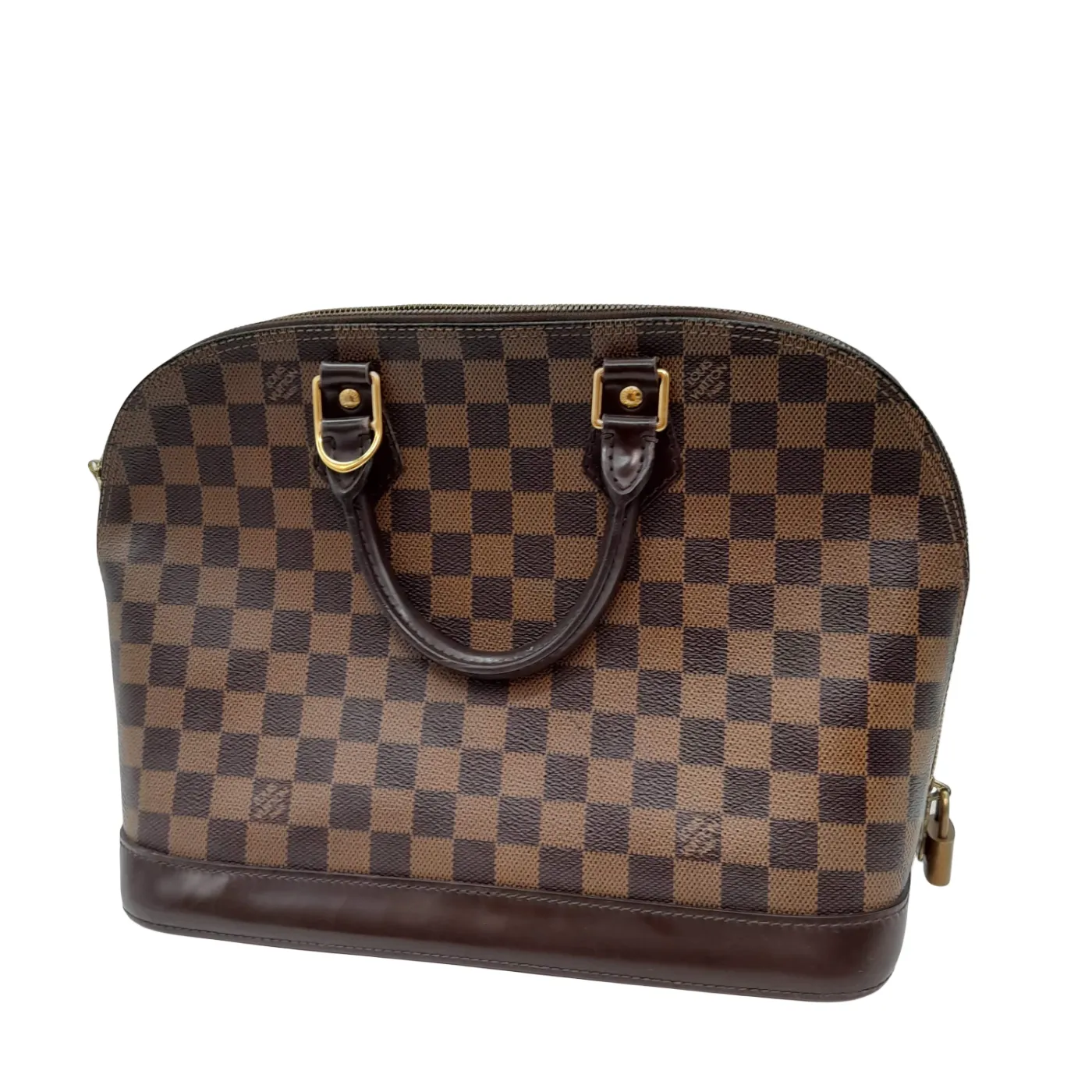 Louis Vuitton Damier Ebene Canvas ALMA PM N53151 Handbag With Dustbag + Entrupy Certificate (1382916)