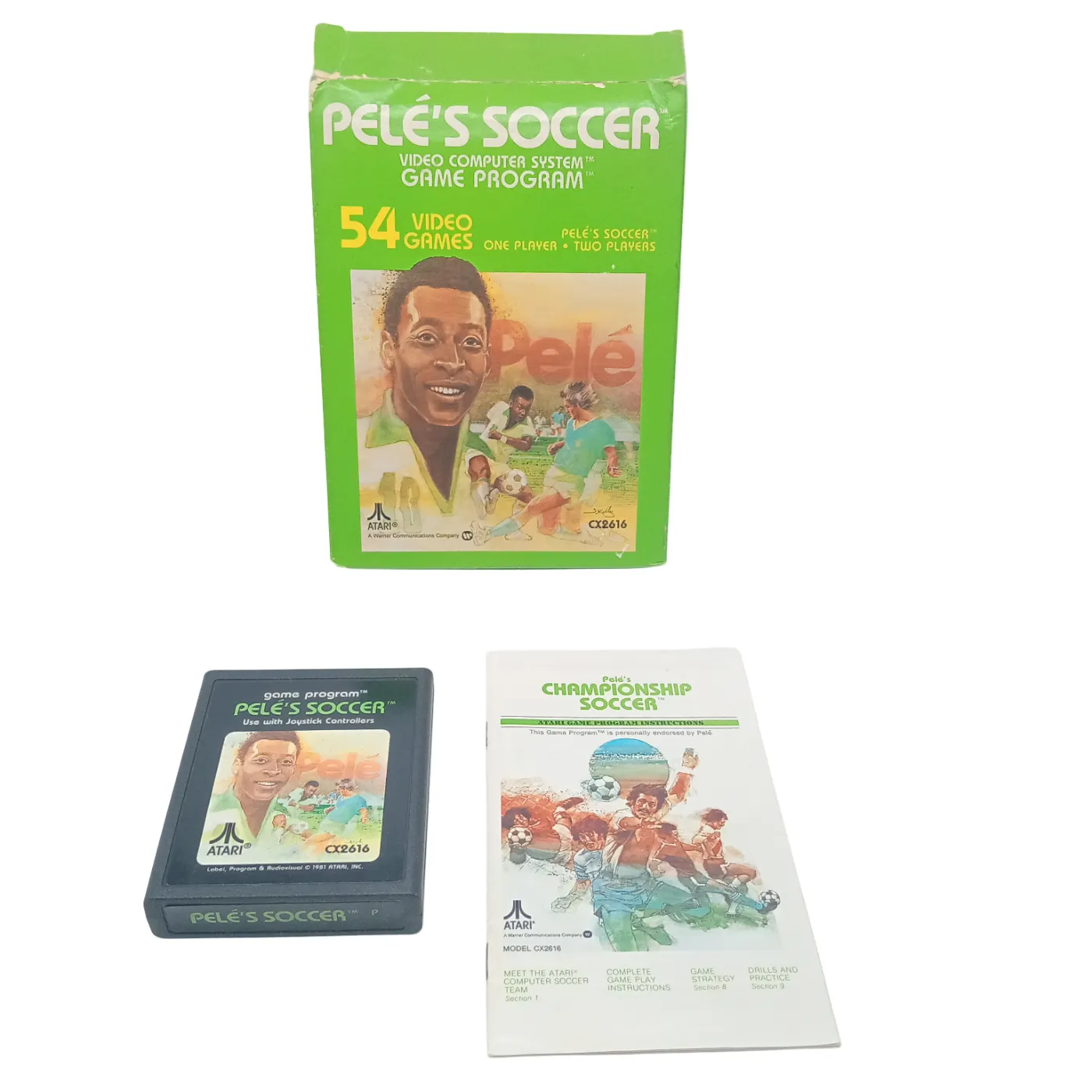 Atari 2600 Game in Box: Pele’s Soccer (WR 1396215)