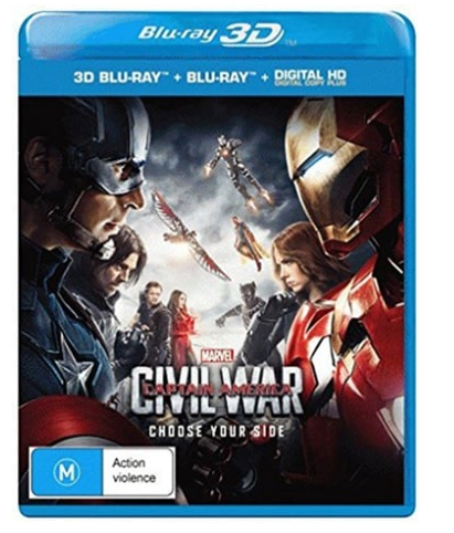 Captain America Civil War Blu Ray 3D – Very Good Condition