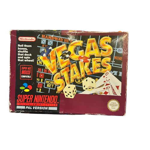 Vegas Stakes Super Nintendo Game (MK)