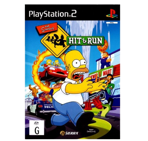 The Simpsons Hit and Run PS2 – Acceptable Condition *In an Xbox Classic Case* + PS2 Game Manual (1328089 CP)