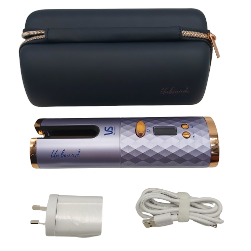 VS Sassoon Portable Curler (VSC510UA) With Case And Charger – Purple