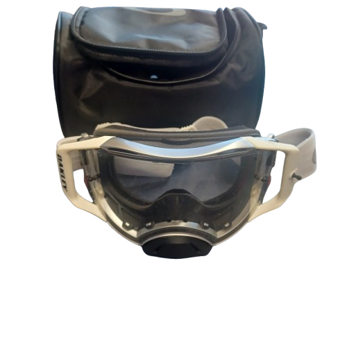 Oakley Airbrake MX Goggles with Spare Lens Protector White in Soft Case (LE)
