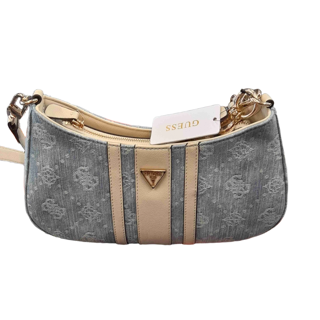 Guess Handbag Noelle II Denim Logo Blue (GE)