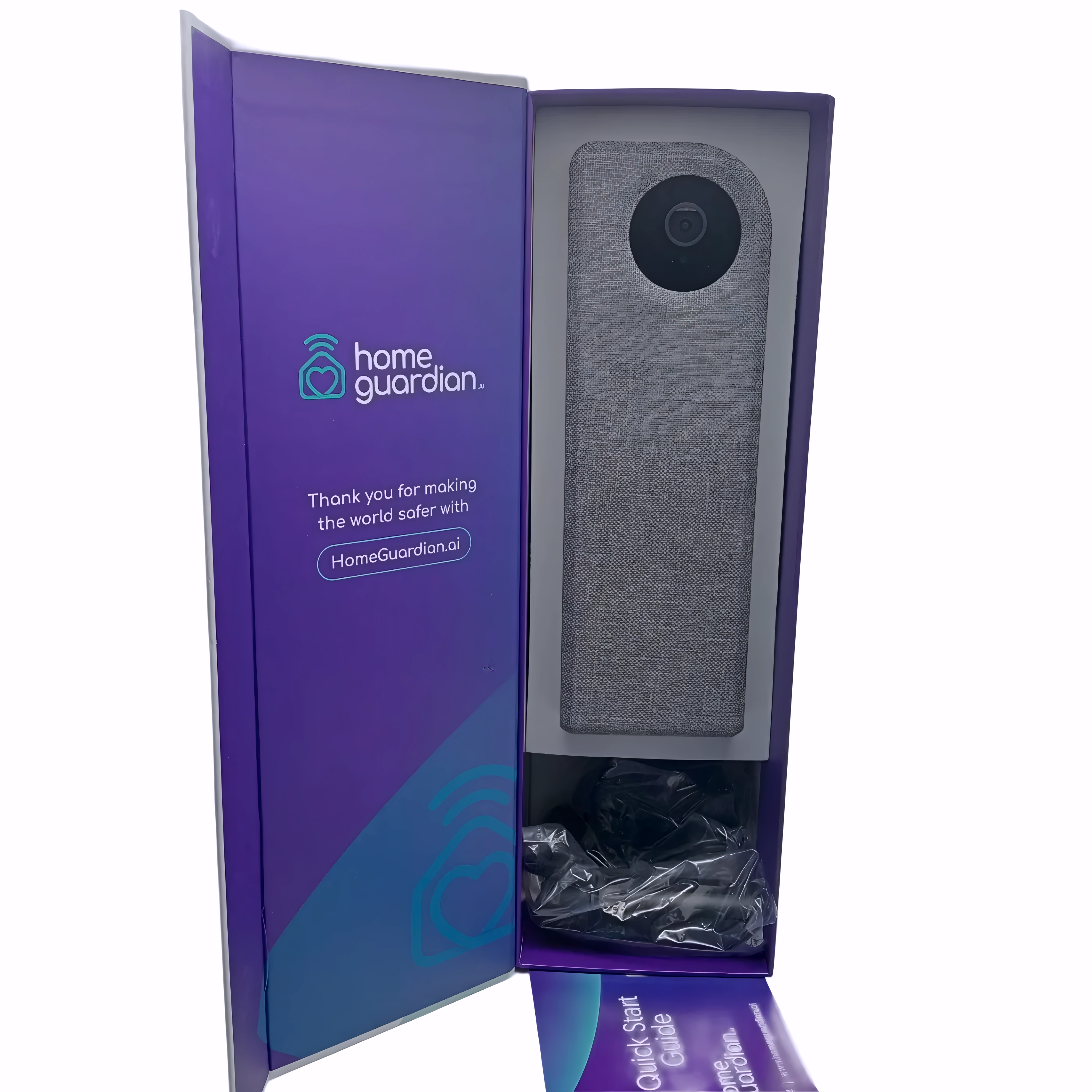 Home Guardian Surveillance Camera – AI Model II (Grey/Wood Grain)  (WR 1347027)