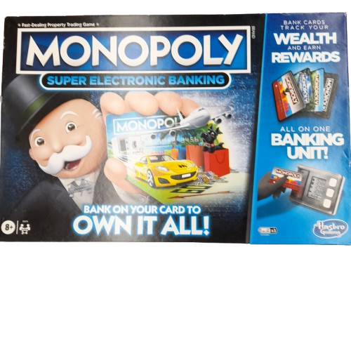 Hasbro Monopoly Super Electronic Banking Board Game (LN)